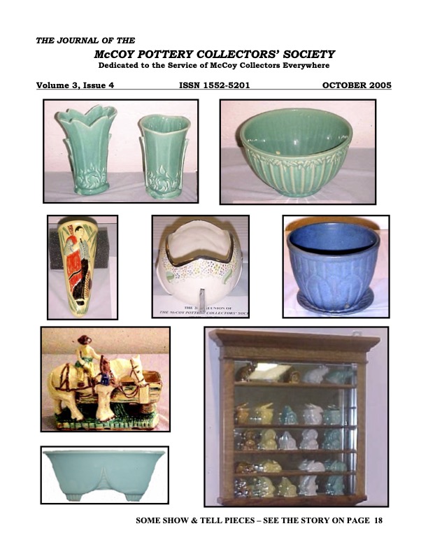 October 2005 Journal McCoy Pottery Collectors Society McCoy Pottery