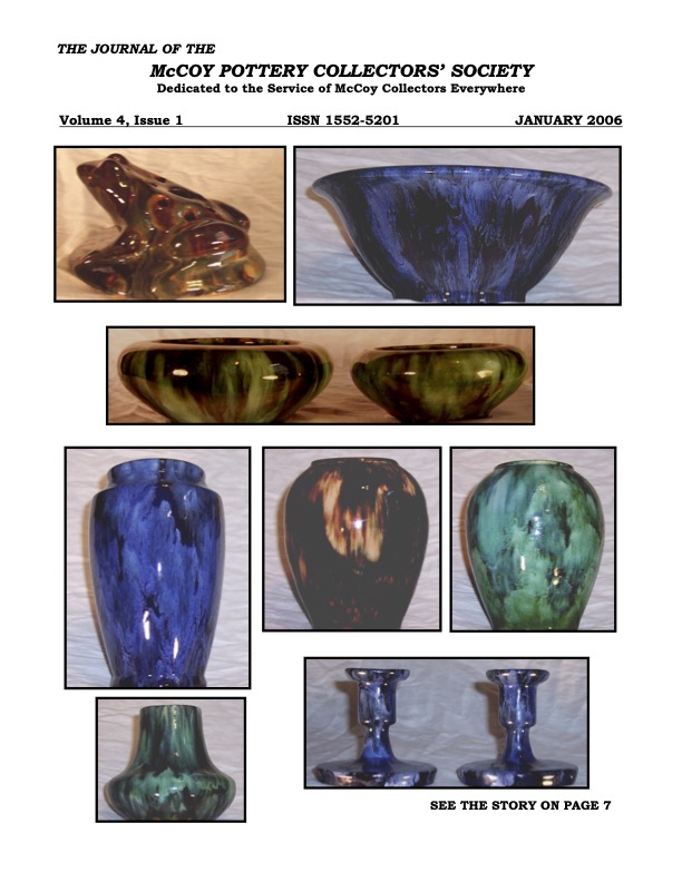 January 2006 Journal McCoy Pottery Collectors Society McCoy Pottery