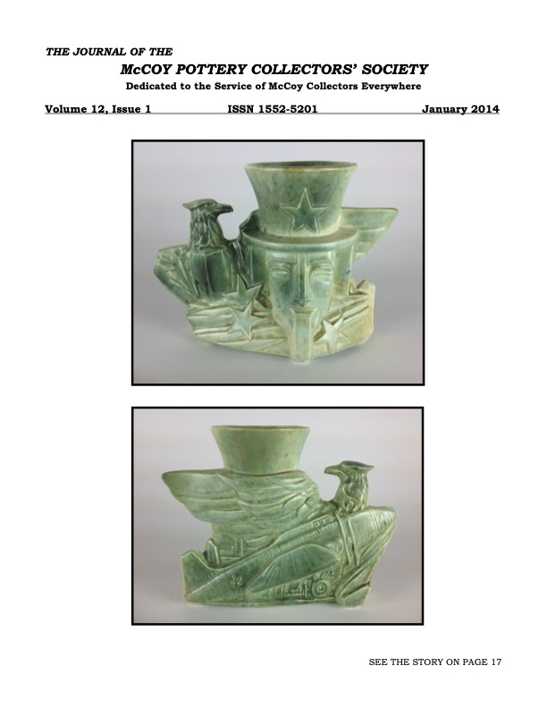 January 2014 Journal McCoy Pottery Collectors Society McCoy Pottery