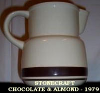 mccoy pottery lines almond stonecraft chocolate nelson