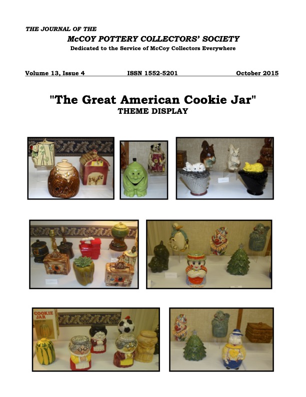October 2015 Journal McCoy Pottery Collectors Society McCoy Pottery