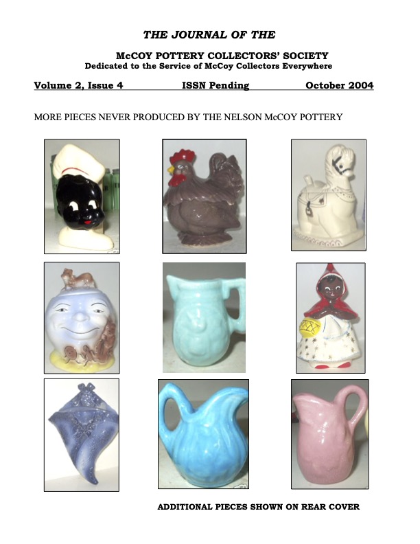 October 2004 Journal McCoy Pottery Collectors Society McCoy Pottery